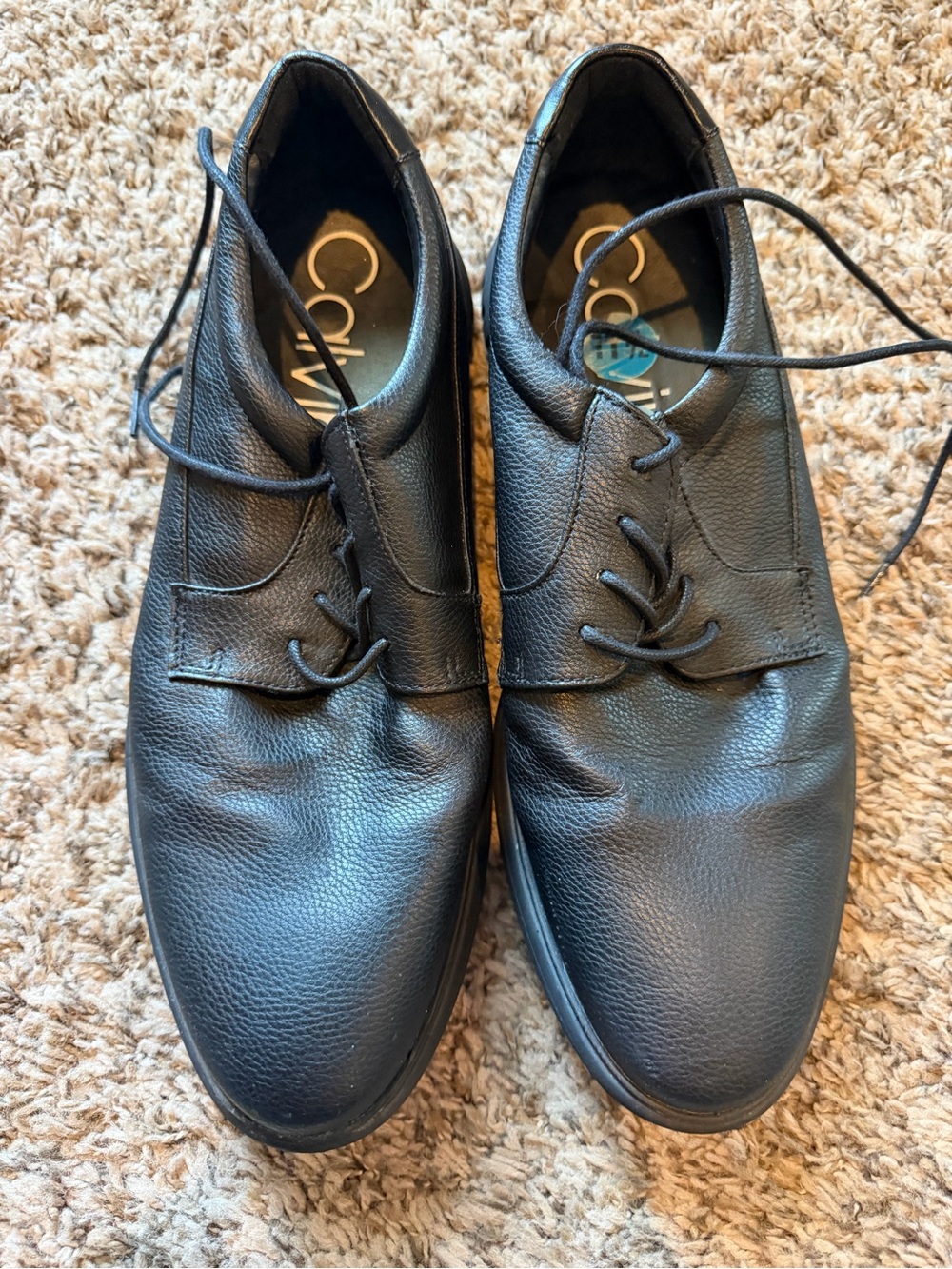 Calvin Klein Men’s Toren Black Oxford Shoes Size 11.5